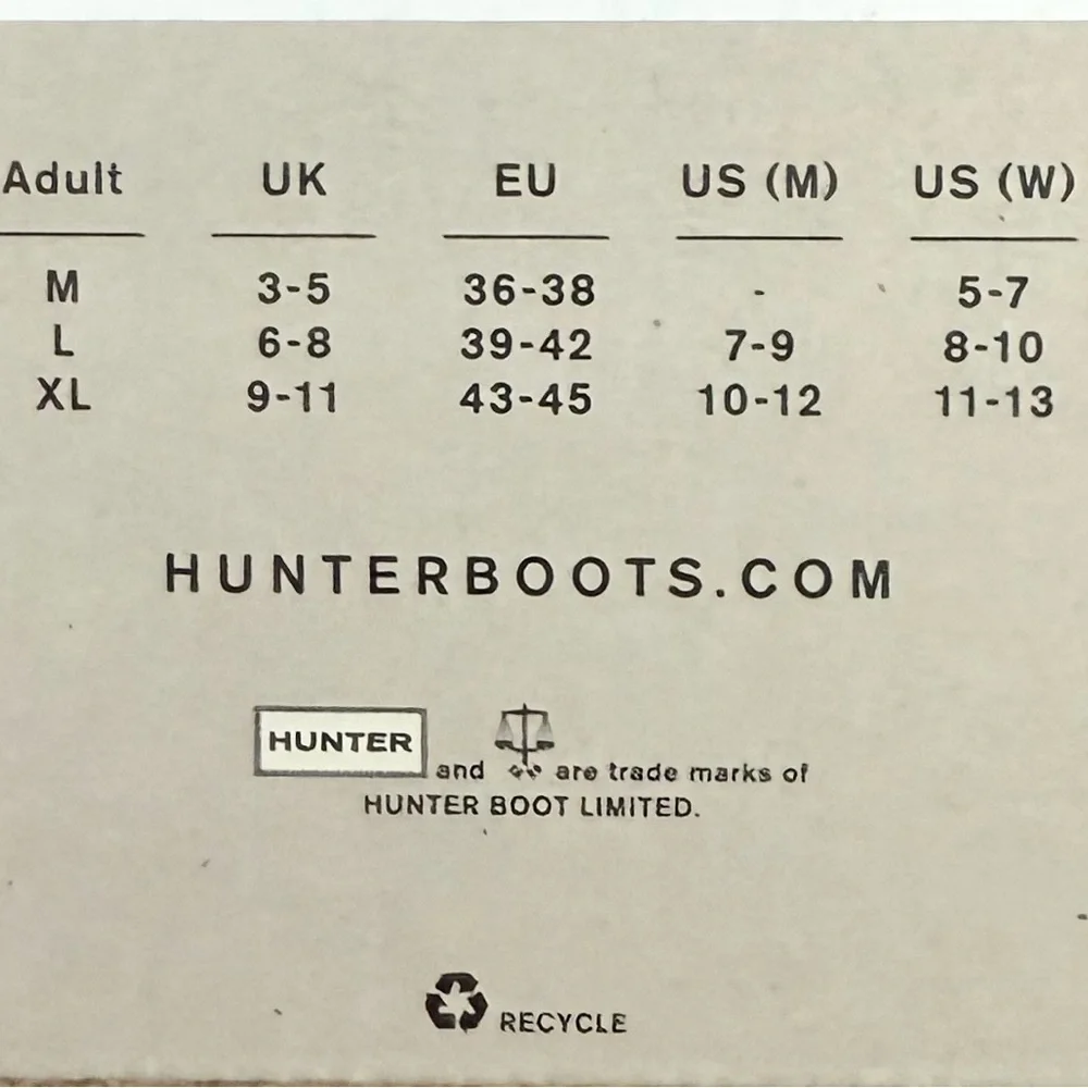 NWT Hunter Cardigan Tall Boot Socks